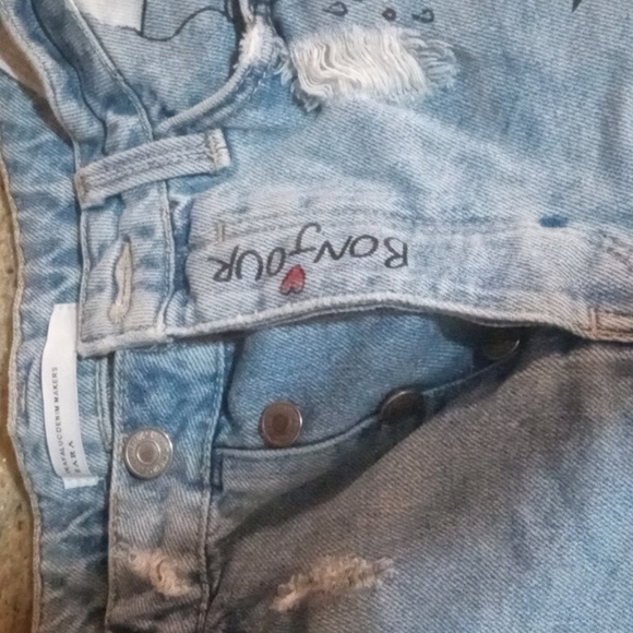 Zara graphic denim shorts - Picture 2 of 11